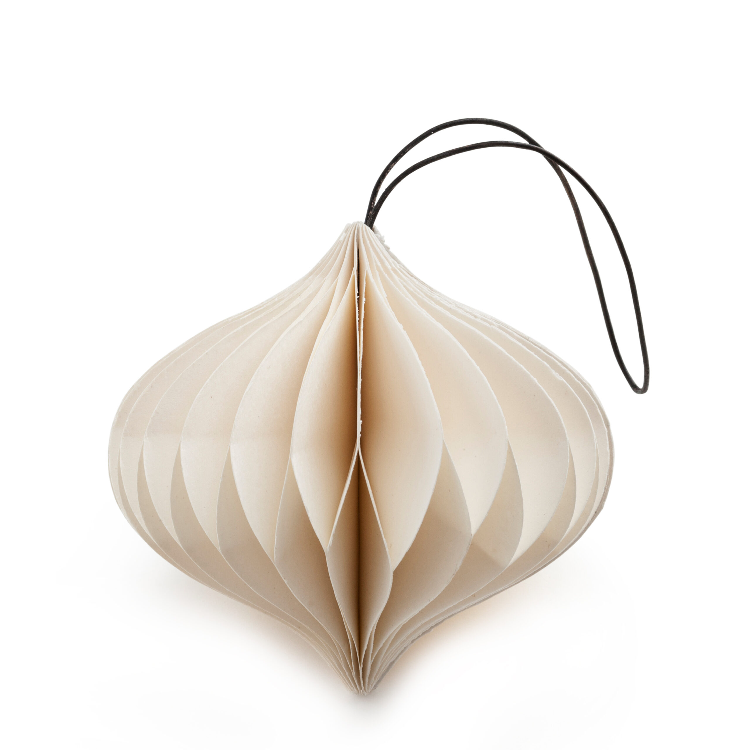 Folded Ornament, Onion White