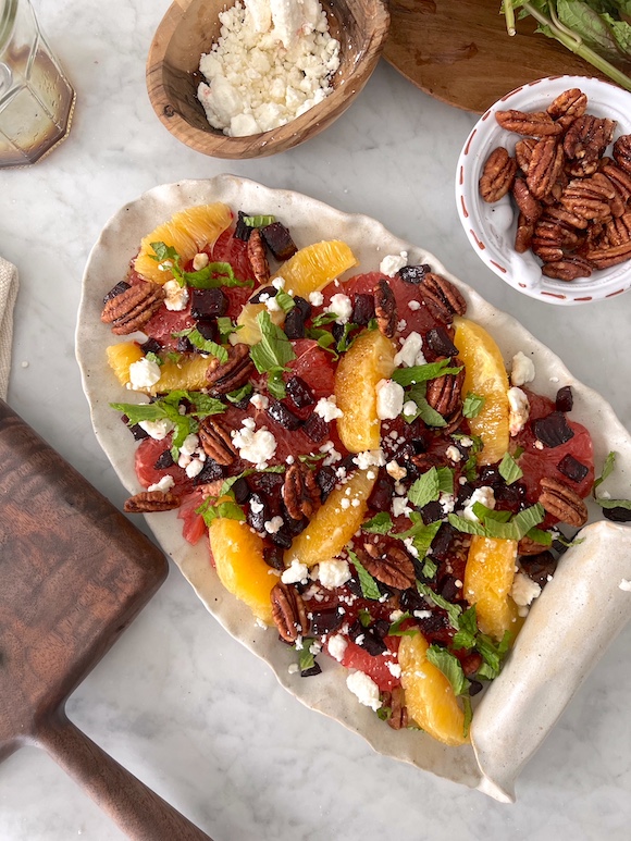 Roasted Beet and Goat Cheese Salad