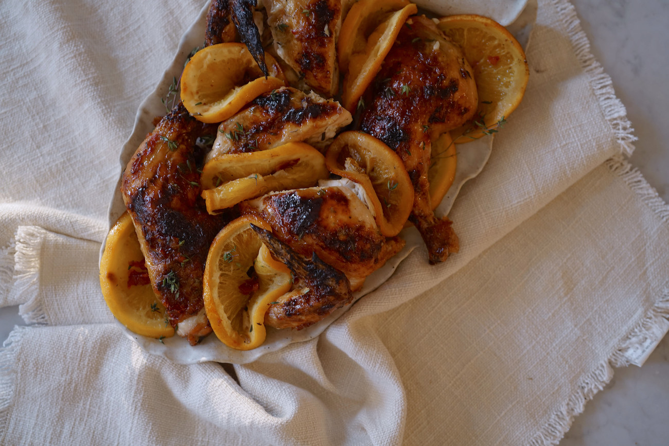 Orange Cranberry Roasted Chicken